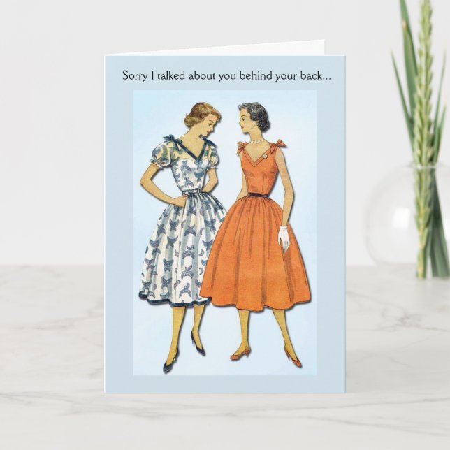 Vintage Snark - Entschuldigung, dass ich hinter de Karte (Vorderseite)