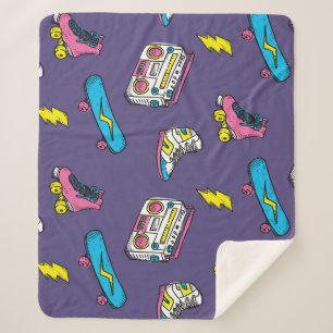 Vintage Sneakers Skateboard Retro Thema Sherpadecke