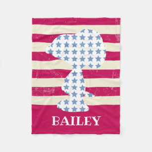 Vintage Snoopie Fleecedecke