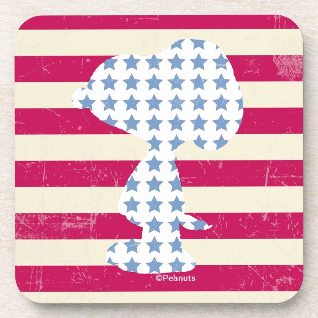 Vintage Snoopie Getränkeuntersetzer (Vorderseite)