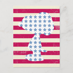 Vintage Snoopie Postkarte