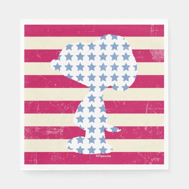 Vintage Snoopie Serviette (Vorderseite)