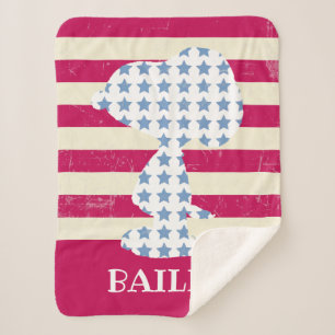 Vintage Snoopie Sherpadecke