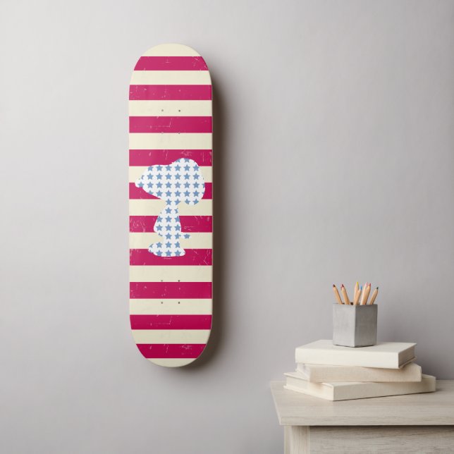 Vintage Snoopie Skateboard (Wandkunst)