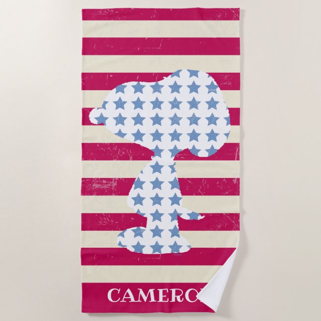 Vintage Snoopie Strandtuch (Vorderseite)