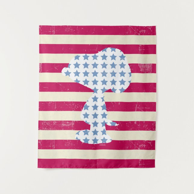 Vintage Snoopie Wandteppich (Vorderseite)