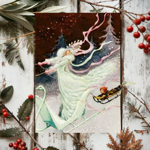 Vintage Snow Queen Rudolf Koivu Postkarte