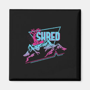 Vintage Snowboard Bekleidung 80er 90s Retro Snowbo Magnet