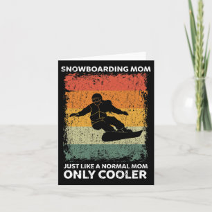 Vintage Snowboard-Mama wie eine normale Mama nur C Karte