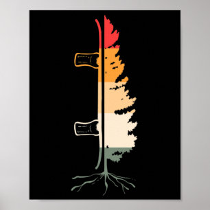 Vintage-Snowboarder-Backcountry-Retro-Freestyle-Sn Poster
