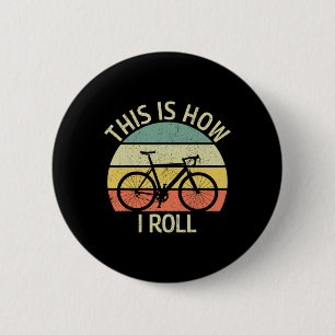 Vintage So rolle ich Fahrrad Mountainbike C Button