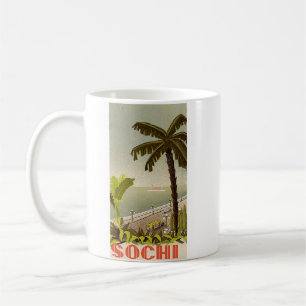 Vintage Sochi Marine Station Kunst Reise Kaffeetasse