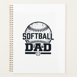 Vintage Softball Dad Vektor T-Shirt Design_1 Planer