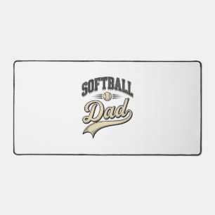 Vintage Softball Papa Sport Vater Shirt Design (2 Schreibtischunterlage