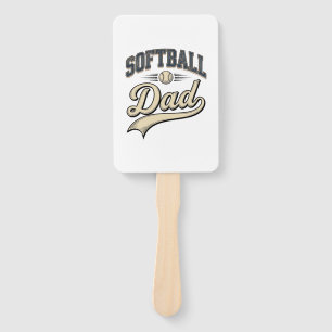 Vintage Softball Vater Sport Vater Shirt Design (2 Fächer