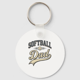 Vintage Softball Vater Sport Vater Shirt Design (2 Schlüsselanhänger