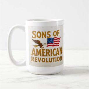 Vintage Söhne-der-Amerikanischen-Revolution-Adler- Kaffeetasse