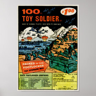 Vintage Soldaten E-Mail-Auftragswerbung Art Poster