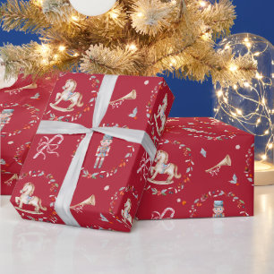 Vintage Soldaten-Weihnachtspapier Geschenkpapier