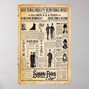 Vintage Solomon- und Rubenlagerkollektion Poster