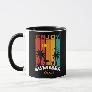 Vintage Sommer-Blumen-Tasse – Retro-Ästhetik-Kaffe Tasse