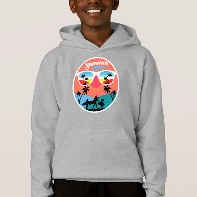 Vintage Sommer Design-68265 Hoodie (Vorderseite)