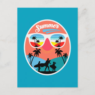 Vintage Sommer Design-68265 Postkarte