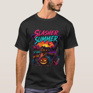 Vintage Sommer Halloween Slasher Sommer Gruselig T-Shirt