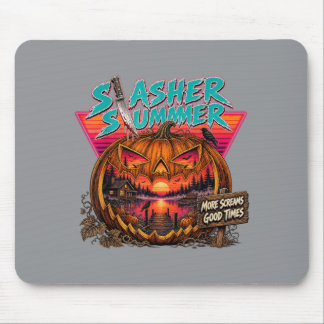 Vintage Sommer Halloween Slasher Sommer Süß Mousepad
