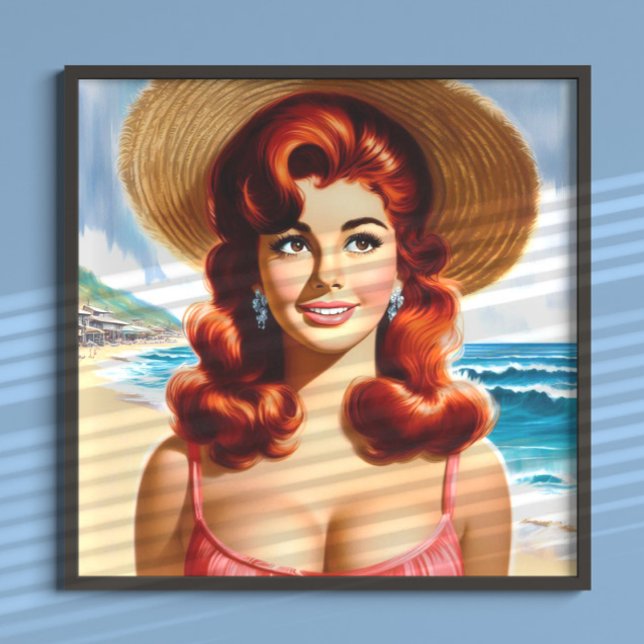 Vintage Sommer Pin-up Poster (Von Creator hochgeladen)