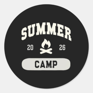 Vintage Sommercamp 2026 Host Squad Mitarbeiter Kra Runder Aufkleber