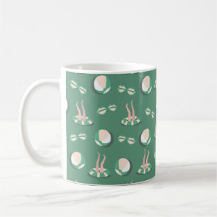 Vintage Sommerthemensymbole - nahtlose Wiederholmu Kaffeetasse
