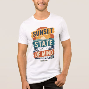 Vintage-Sommerurlaub-Design Tri-Blend Shirt