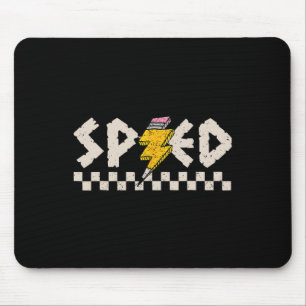 Vintage-Sonderschullehrer Sped-Blitz B Mousepad