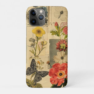 Vintage Songbird Florale Zeitungs-Collage Case-Mate iPhone Hülle