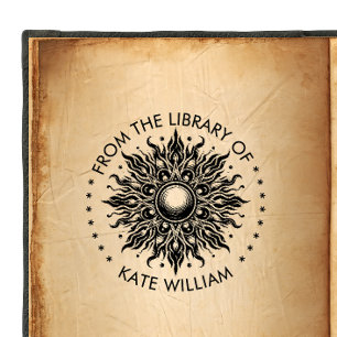 Vintage Sonne Aus der Bibliothek der Briefmarke Permastempel