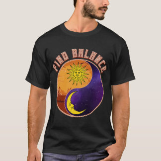 Vintage Sonne und Mond-Astrologie T-Shirt