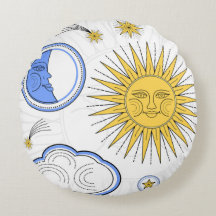 Vintage Sonne und Mond