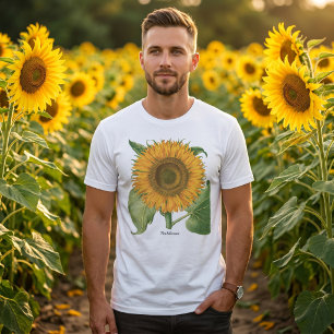 Vintage Sonnenblume Blume von Basilius Besler T-Shirt