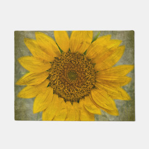 Vintage Sonnenblume-Fußmatte Fußmatte