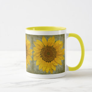 Vintage Sonnenblume Tasse