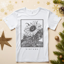 Vintage Sonnenblume Tri-Blend Shirt