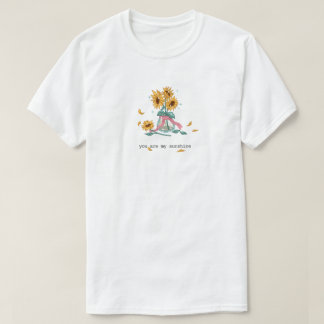 Vintage-Sonnenblumen-Glas "Du bist mein Sonnensche T-Shirt