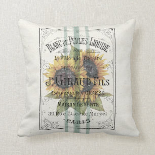 Vintage Sonnenblumen Kissen