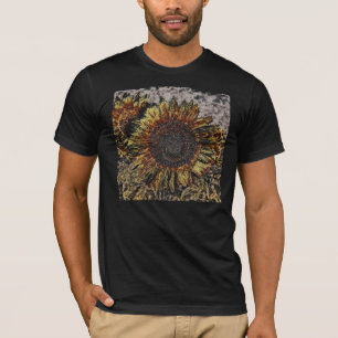Vintage-Sonnenblumen-Kunstwerk #4 T-Shirt