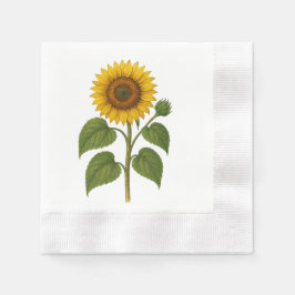 Vintage-Sonnenblumen-Servietten Serviette