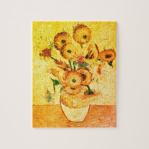 Vintage Sonnenblumen von Vincent van Gogh Puzzle