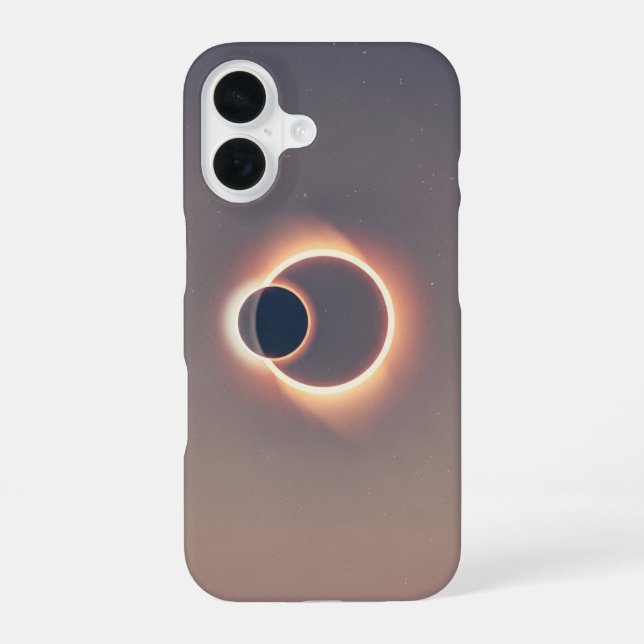 Vintage Sonnenfinsternis iPhone 16 Hülle (Rückseite)
