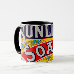 Vintage Sonnenlicht-Seifensignatur Tasse