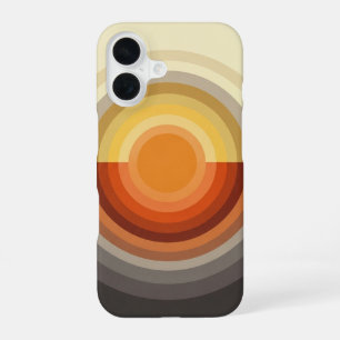 Vintage-Sonnenstrahlung iPhone 16 Hülle